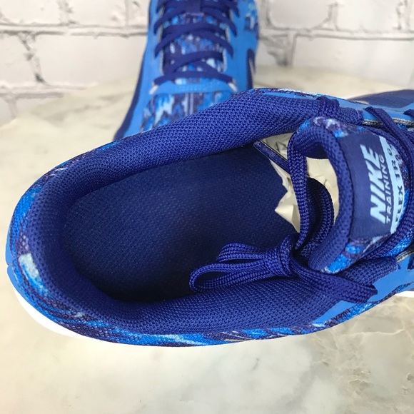 Nike Training Flex Trainer 6 Print Womens Blue Running Shoes Size 6.5 831578-401 - Picture 8 of 12